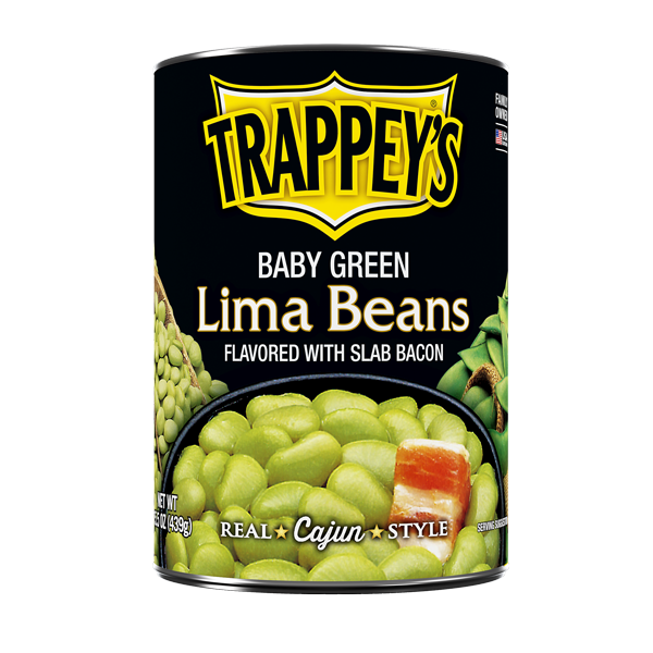 Can of Trappey's Baby Green Lima Beans