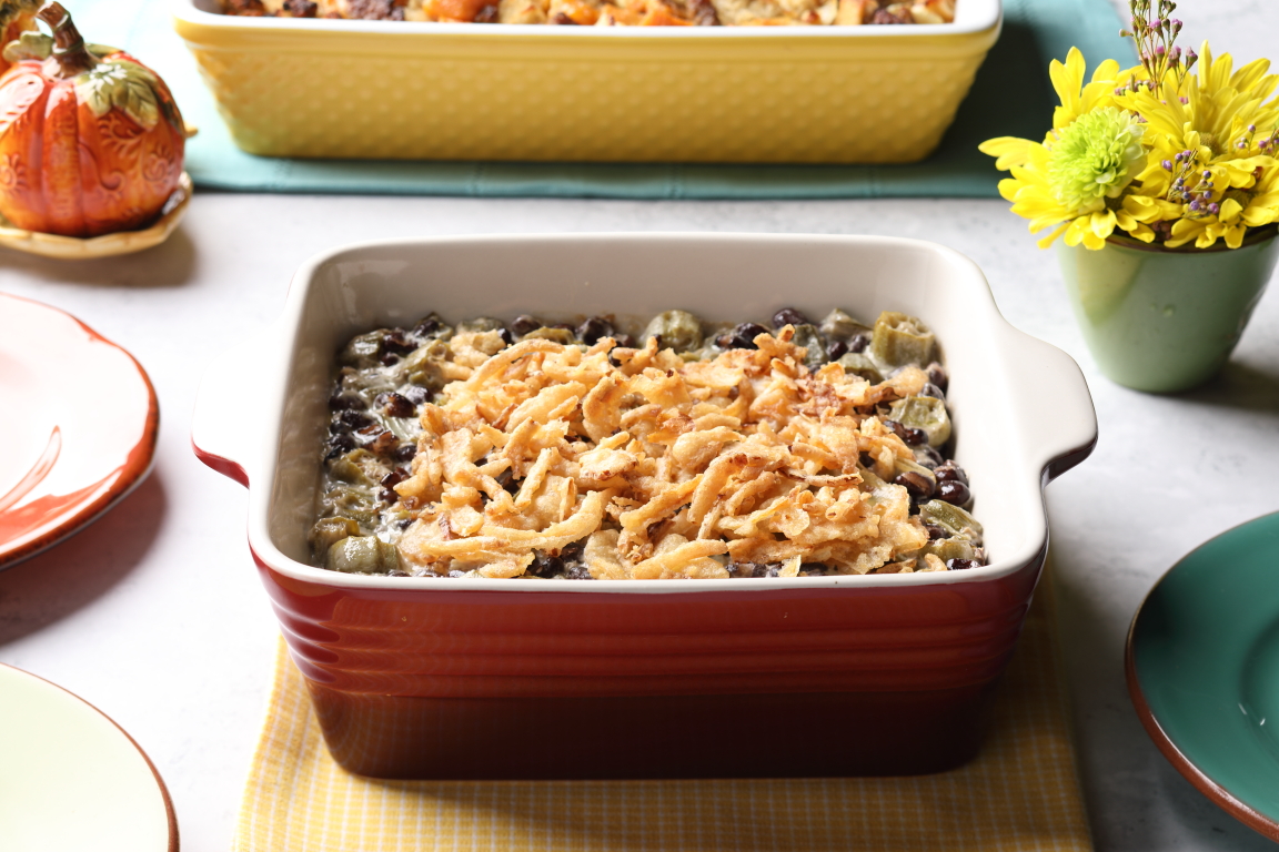 Green Bean & Okra Casserole 